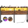 Aheaplus Storage Headboard, Head Board with Charge Station and LED Light - 2 of 4