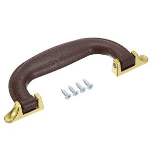 Unique Bargains PU Leather Vintage Luggage Handles Replacement with Screws - 1 of 4