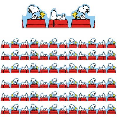 Eureka® Peanuts® Snoopy on Doghouse Extra Wide Die-Cut Deco Trim®, 37 Feet Per Pack, 6 Packs