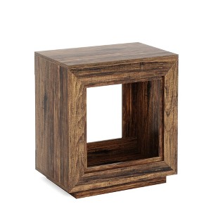 Tribesigns 24" 2 Tiers Farmhouse End Table with Shelf Storage - 1 of 4
