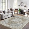 Machine Washable Area Rug Non Slip Rug Vintage Distressed Low Pile Foldable Rugs Medallio Retro Accent Carpet For Bedroom Living Room Office Dorm - 2 of 4