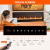 JIONJOY 1500W/750W Dual Power Electric Fireplace, Wall Mount & Freestanding Insert, Touch Screen Remote & 12H Timer for Cozy Heat - 3 of 4