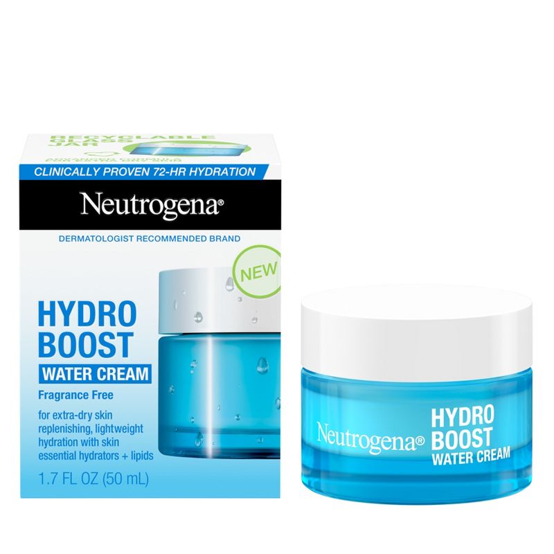 Neutrogena Hydro Boost Water Face Cream with Hyaluronic Acid - Fragrance Free, 1 of 11