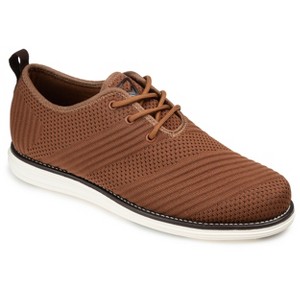 Vance Co. Mens Medium and Wide Width Mens Novak Knit Lace-up Round Toe Dress Shoe - 1 of 4
