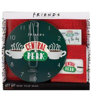 Paladone Products Ltd. Friends 3-Piece Kitchen Set | Clock | Tea Towel | Magnetic To Do List