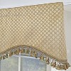 RLF Home 100% Cotton Diamonds Cornice  Fully lined Windows Rod Pocket Valance 50" x 17"  Green - 4 of 4