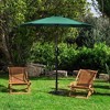 Wellfor 7.5' Hexagon Outdoor Patio Market Umbrella: UV & Water Resistant, Rust-Free Frame, Crank Lift - 2 of 4