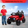 Coucheta 12V Electric Ride-On Truck for Kids: Remote Control, Spring Suspension, LED Lights, Music, 3 Speeds, for Age 4-8 - 4 of 4