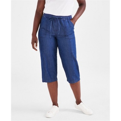 Style & Co. Womens Straight Leg Casual Capri Pants