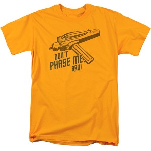 Star Trek Dont Phase Me Bro Adult T-Shirt Gold - 1 of 4