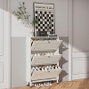 VYNXARIA Shoes Storage Cabinet for Entryway,Narrow Shoe Rack Cabinet,Shoe Cabinet with 3 Flip Drawers, Freestanding Shoe Organizer with Legs - 2 of 4