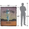 National Park Foundation  Yellowstone National Park Sticker Blanket 50"x60" Woven Tapestry - 2 of 4