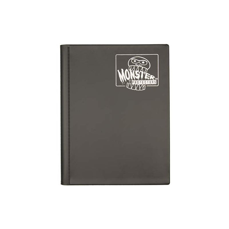 Monster Binder - 4 Pocket Trading Card Album - Matte Black - Holds 160 Yugioh, Magic, and Pokemon Cards, 1 of 2