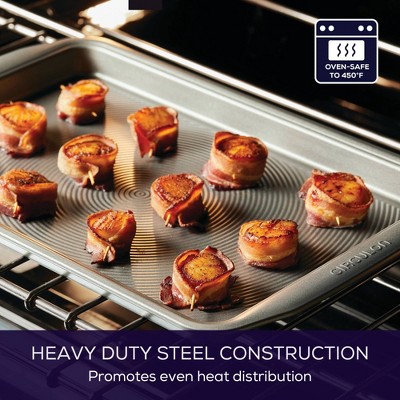 Gray Nonstick Stainless Steel Cookie Sheet Set