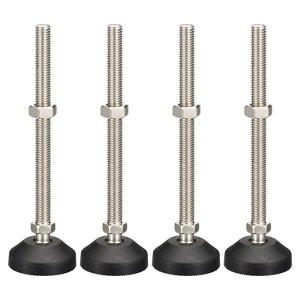Unique Bargains Nylon Non-Skid Adjustable Furniture Leveling Feet for Chairs 4 Pcs - 1 of 4