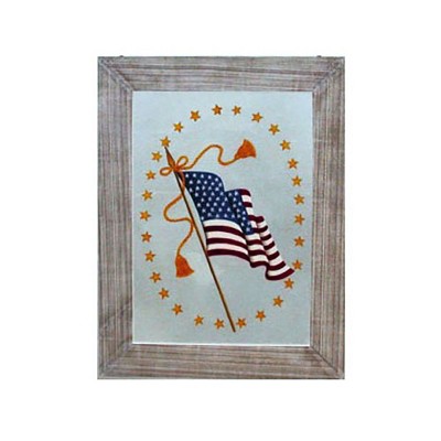 C&F Home Old Glory Painted Americana July 4th Window