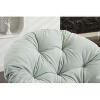 White Oversized swivel armchair, 360 degree swivel bucket chair, suitable for living room and bedroom - 2 of 4