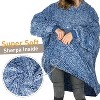 Catalonia Oversized Women Wearable Blanket Hoodie Sweatshirt, Comfortable Fluffy Soft Fleece Plush Lounging Pullover, Cozy Winter Gift for Woman Wife - 4 of 4