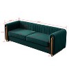 NicBex 84.25 Inch Velvet 2-Seat Sofa with Metal Legs for Living Room,Apartment,Bedroom - 3 of 4