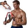 All-in-one YOSUDA Chest Trainer: Hydraulic Power Chest Press (22-440lbs), Arm Twister, and Ab Roller Wheel. Includes Backpack & Pad. - 2 of 4