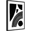 Amanti Art Reflecting Shapes Black by Statement Goods Canvas Wall Art Print Framed 16 x 23-in. - 3 of 4