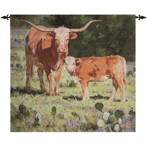 Cotton Polyester Wall Hanging – 35 x 35 Inch Legacy Accent by Manual Woodworkers and Weavers - 1 of 3
