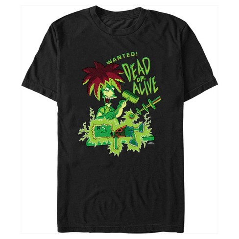Men's The Simpsons Bart And Sideshow Bob Wanted! Dead Or Alive T-shirt ...