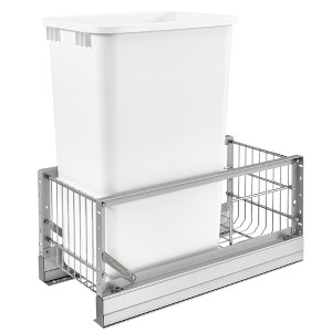 Rev-A-Shelf 5349 Series Double Pull-Out Cabinet Waste Container Trash Can with Soft Close - 1 of 4