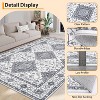 Washable Runner Rug, Vintage Printed Hallway Carpet, Non-Slip Low Pile Soft Oriental Accent Rug for Kitchen, Entryway, Laundry, - 3 of 4