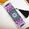 2pcs Bookmark DIY Painting Bookmark Leather Bookmark with Tassel Special Shaped Diamond Embroidery Book Marks - 4 of 4