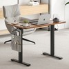 GlasFlength Desk, Standing Desk with Splicing Board, Adjustable Height for Study Room, Game Room, Office, Black, 100"*60"*71" - 4 of 4