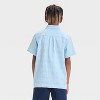 Boys' Short Sleeve Solid Seersucker Button-Down Shirt - Cat & Jack™ - 2 of 3