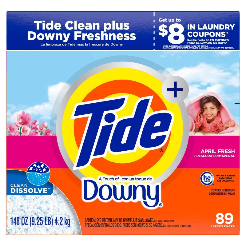 Tide with Downy Powder Laundry Detergent - 148oz/89 Load, 1 of 10