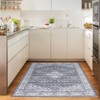 COZONY Area Rug Stain Resistant,Machine Washable,Non-Slip Carpet,Retro Distressed Floral Print,Low-Pile for Kitchen,Living Room,Bedroom,Dining Room - 2 of 4