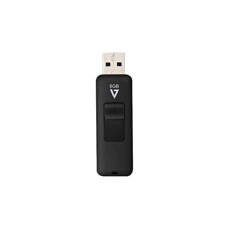 V7 8GB USB 2.0 Type A Flash Drive Black (VF28GAR-3N), 2 of 4
