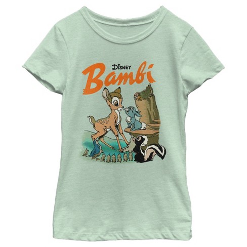 Girl's Bambi Retro Poster T-Shirt - image 1 of 4