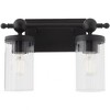 Quorum Lighting Lee Boulevard 2 - Light Vanity in  Matte Black - 2 of 4