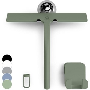 Shower Squeegee for Glass Doors, 11 Inch Silicone Window and Bathroom Cleaning Squeegee with Modern Design - 1 of 4