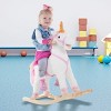 Toy Time Kids' Rocking Unicorn Ride-On Horse Toy - Pink/White - 3 of 4
