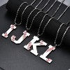 Baseball Necklace for Men Boys,Initial A-Z Letter Baseball Jewelry Pendant Baseball Gifts for Boys Boyfriend Coach Dad - 3 of 4