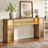 Hommoo Console Table with LED Lights Brown - 2 of 4