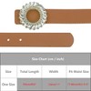 INSPIRE CHIC Women's Faux Leather Belt Fashion Ladies Belt with Rhinestone Buckle for Jeans Pants - 4 of 4