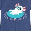 Girls' - Instant Message - Axolotl Pool Floatie Fitted Short Sleeve Graphic T-Shirt - 2 of 4