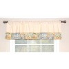 RLF Home Jour De Shopping Banded 100% Cotton with Fully Lined 3" Rod Pocket Valnance for Windows 50" x 15" Ivory - 2 of 4