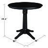 International Concepts 36" Round Top Pedestal Table - 34.9"H - 4 of 4