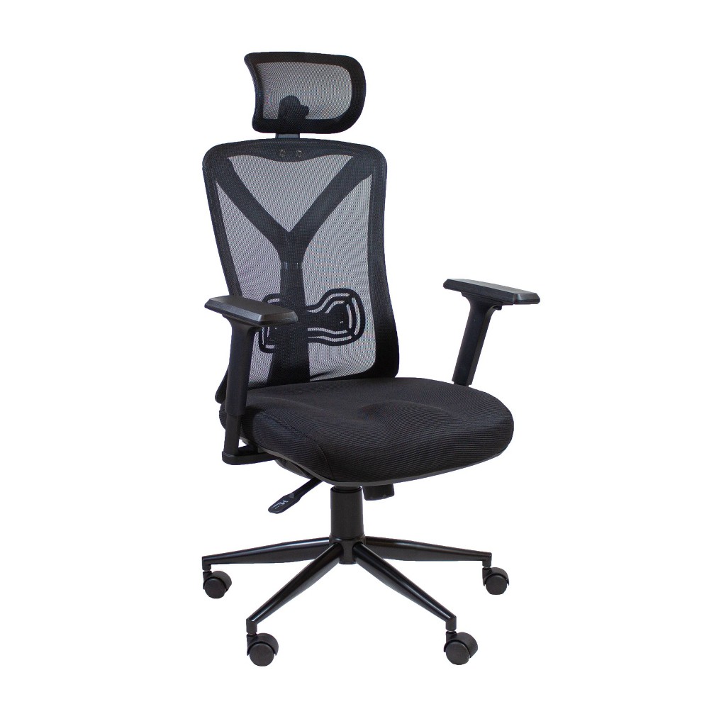 Photos - Computer Chair X Rocker Oscar High Back Ergonomic Mesh Office Chair Black  
