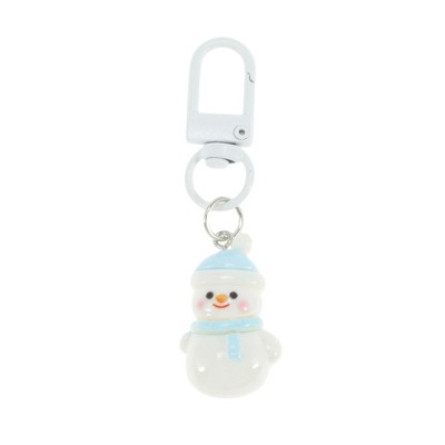 Unique Bargains Christmas Keychain Lobster Clasp Alloy Resin Multicolor 1 Pc