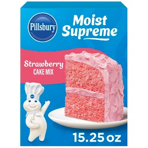 Pillsbury Moist Supreme Strawberry Cake Mix - 15.25oz - 1 of 4