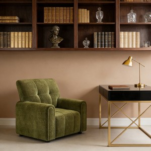 Swivel 361 Degree Barrel Chair/Mid Century Accent Chair Fabric Upholstered Armchair/Oversized Accent Chair Modern Upholstered Wide Reading Chair - 1 of 4