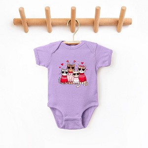 The Juniper Shop Valentine Kittens Baby Bodysuit - 1 of 3